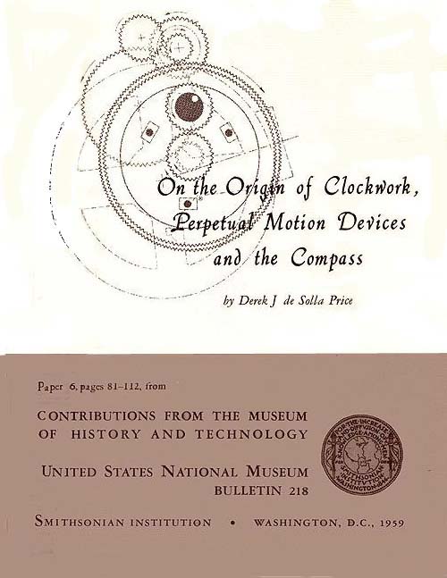 On the Origin of Clockwork, Perpetual Motion Devices, and the Compass On the Origin of Clockwork, Perpetual Motion Devices, and the Compass