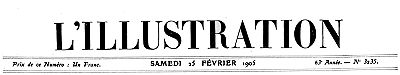 L'Illustration, No. 3235, 25 Février 1905 L'Illustration, No. 3235, 25 Février 1905