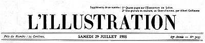 L'Illustration, No. 3257, 29 Juillet 1905 L'Illustration, No. 3257, 29 Juillet 1905