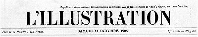 L'Illustration, No. 3268, 14 Octobre 1905 L'Illustration, No. 3268, 14 Octobre 1905