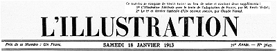 L'Illustration, No. 3647, 18 Janvier 1913 L'Illustration, No. 3647, 18 Janvier 1913
