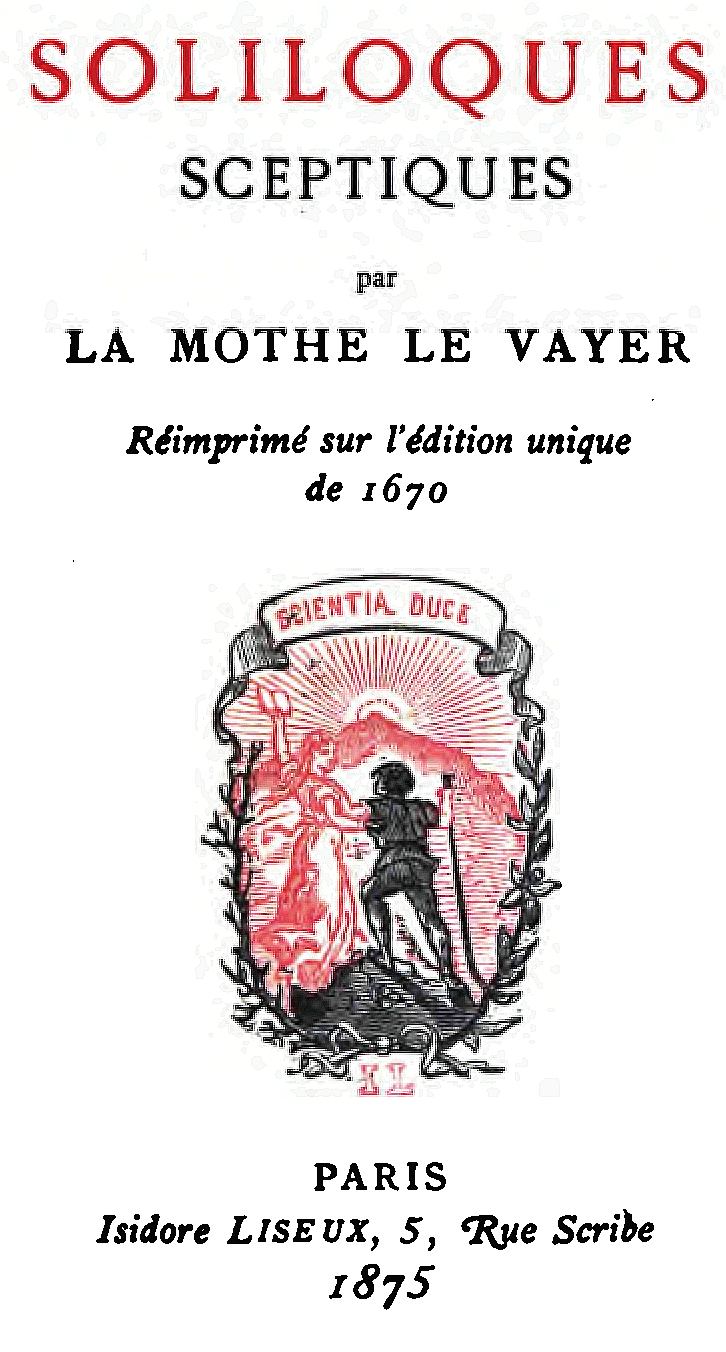 Soliloques sceptiques