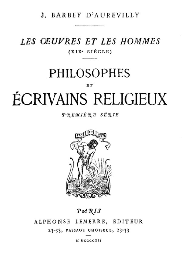 Philosophes et Écrivains Religieux Philosophes et Écrivains Religieux