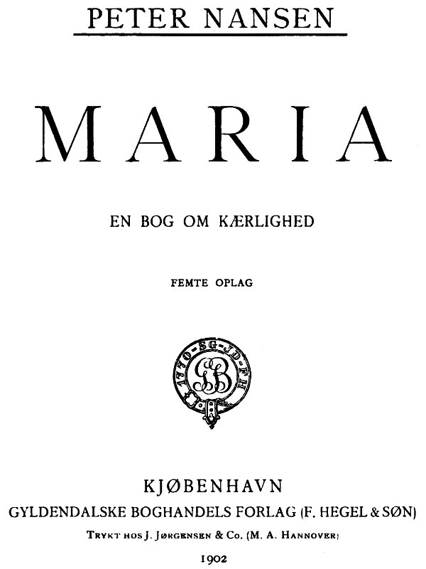 Maria: En Bog om Kærlighed Maria: En Bog om Kærlighed