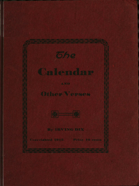 The Calendar, and Other Verses The Calendar, and Other Verses