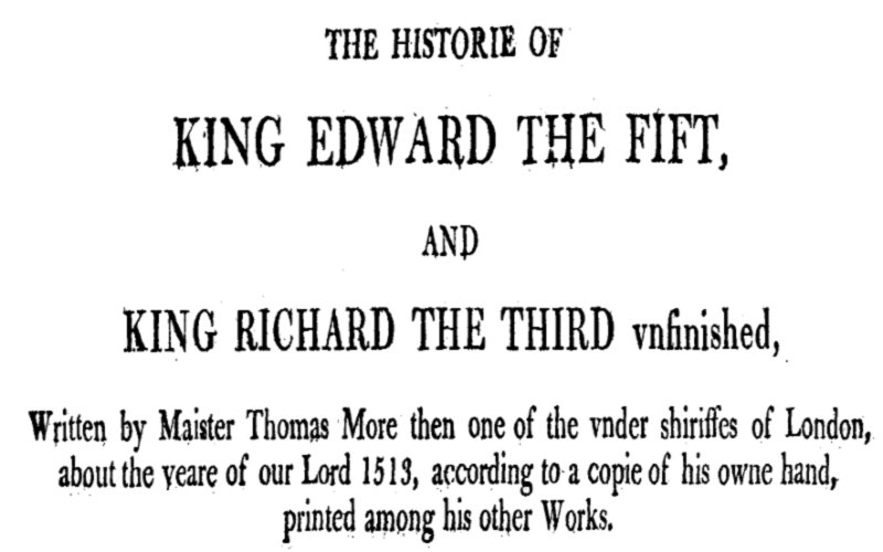 Chronicles of England, Scotland and Ireland (3 of 6): England (5 of 9) The History of Edward the Fift and King Richard the Third Unfinished Chronicles of England, Scotland and Ireland (3 of 6): England (5 of 9) The History of Edward the Fift and King Richard the Third Unfinished