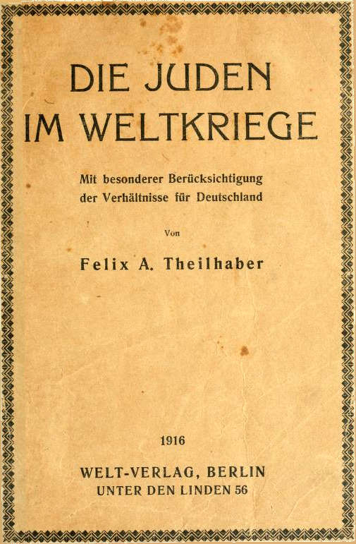 Die Juden Im Weltkriege