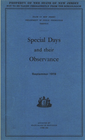 Special Days and Their Observance September 1919 Special Days and Their Observance September 1919