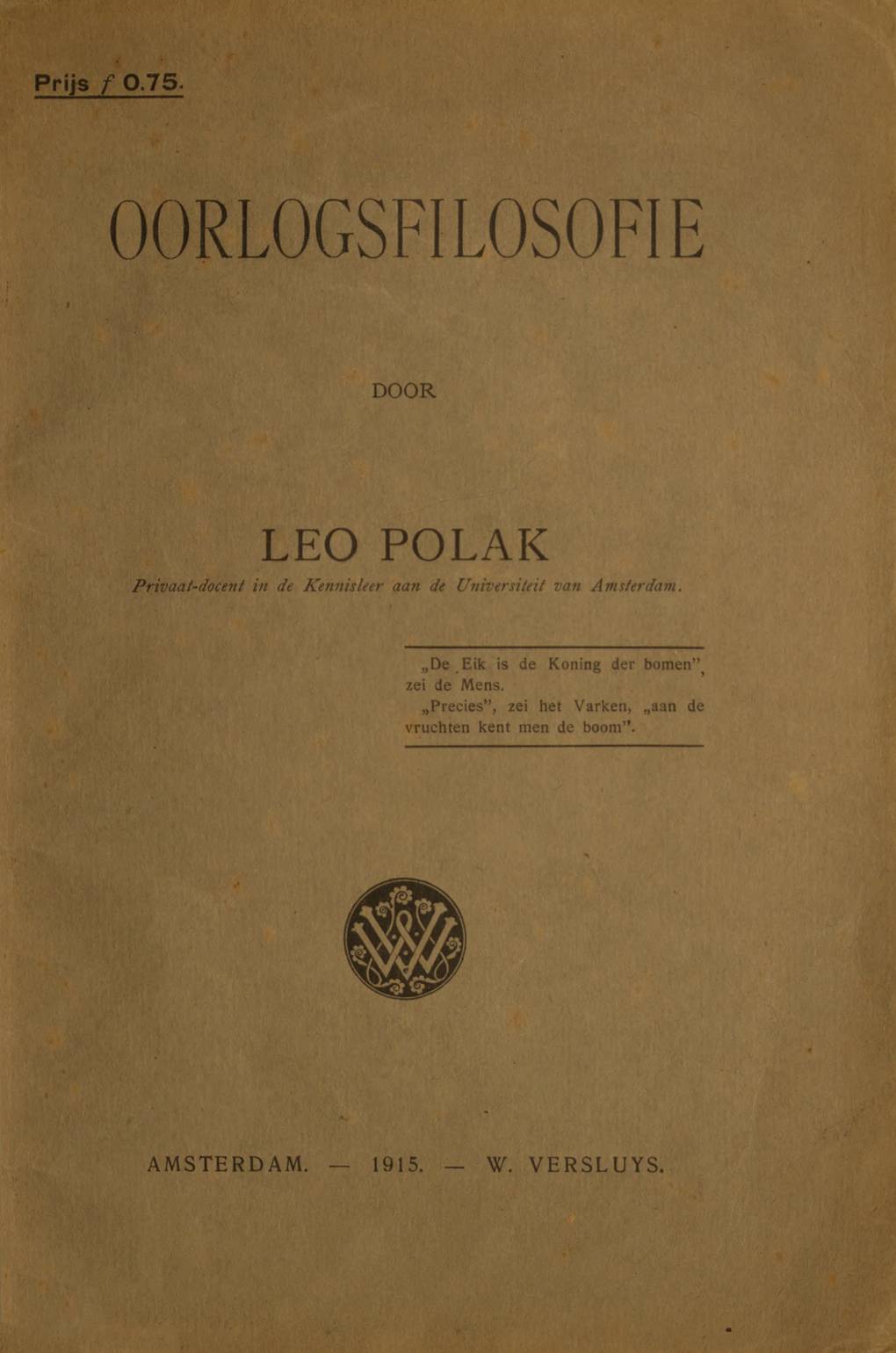Oorlogsfilosofie