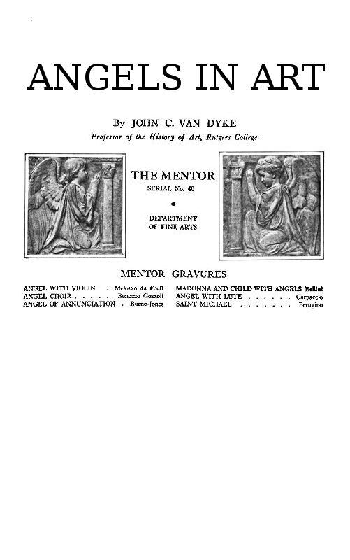 The Mentor: Angels in Art, Vol. 1, Num. 40