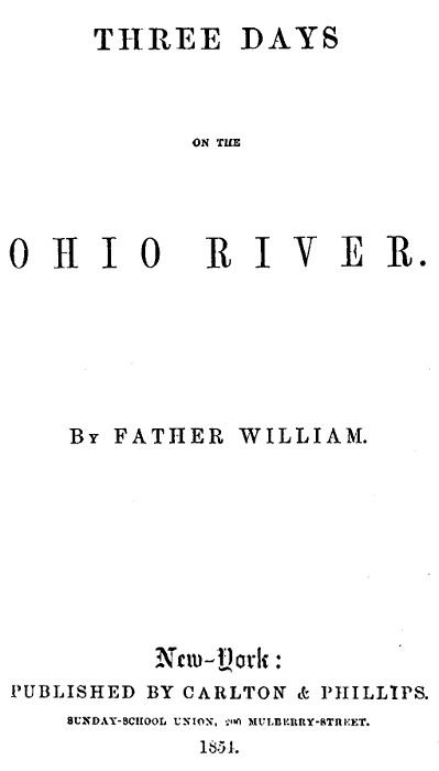 Three Days on the Ohio River Three Days on the Ohio River