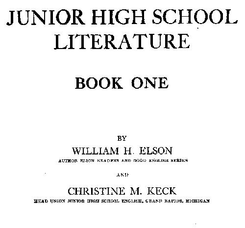 Ortaokul Edebiyatı, Kitap 1