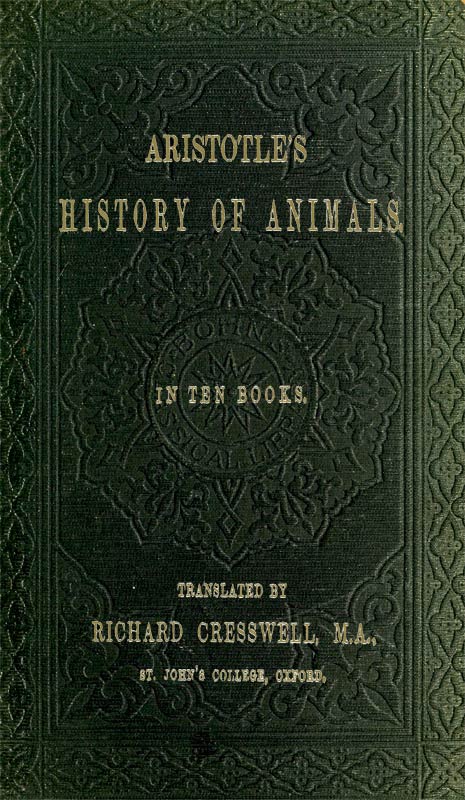 Aristotle's History of Animals
In Ten Books