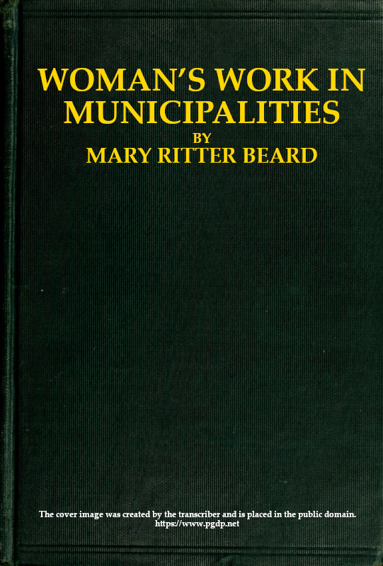 Woman's work in municipalities Woman's work in municipalities