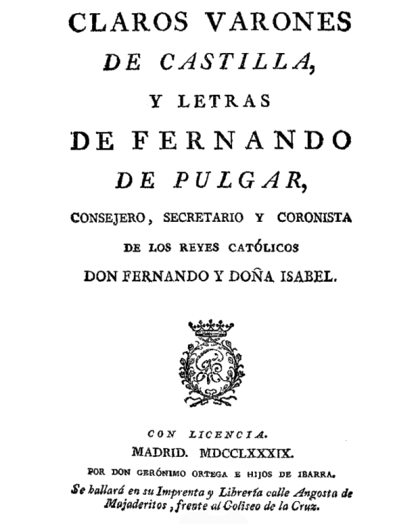 Claros varones de Castilla, y Letras