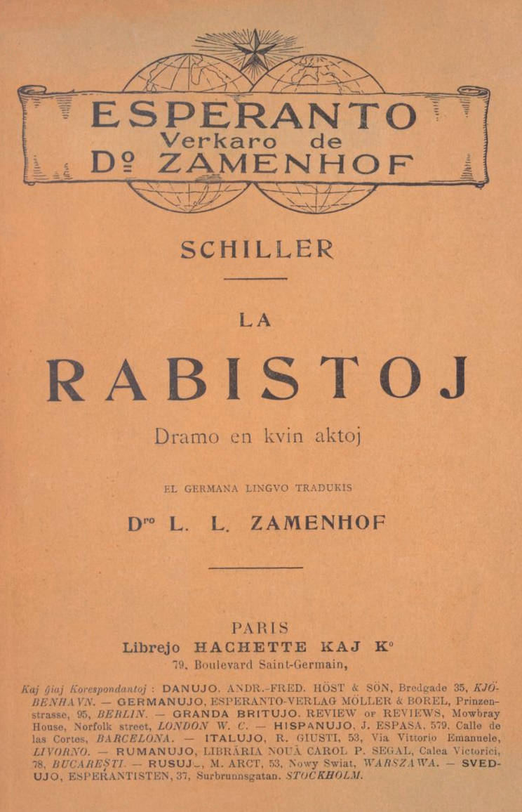La Rabistoj: Dramo en kvin aktoj