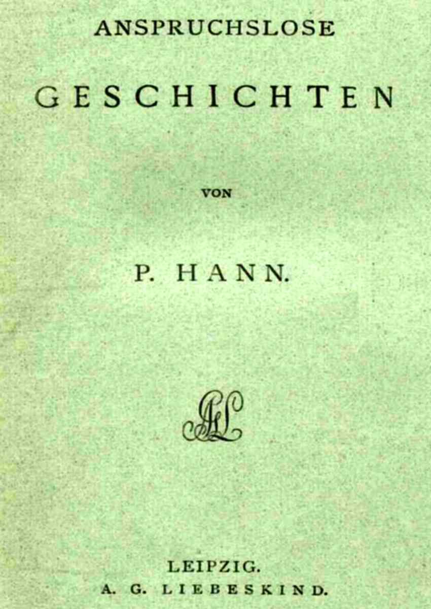 Anspruchslose Geschichten Anspruchslose Geschichten