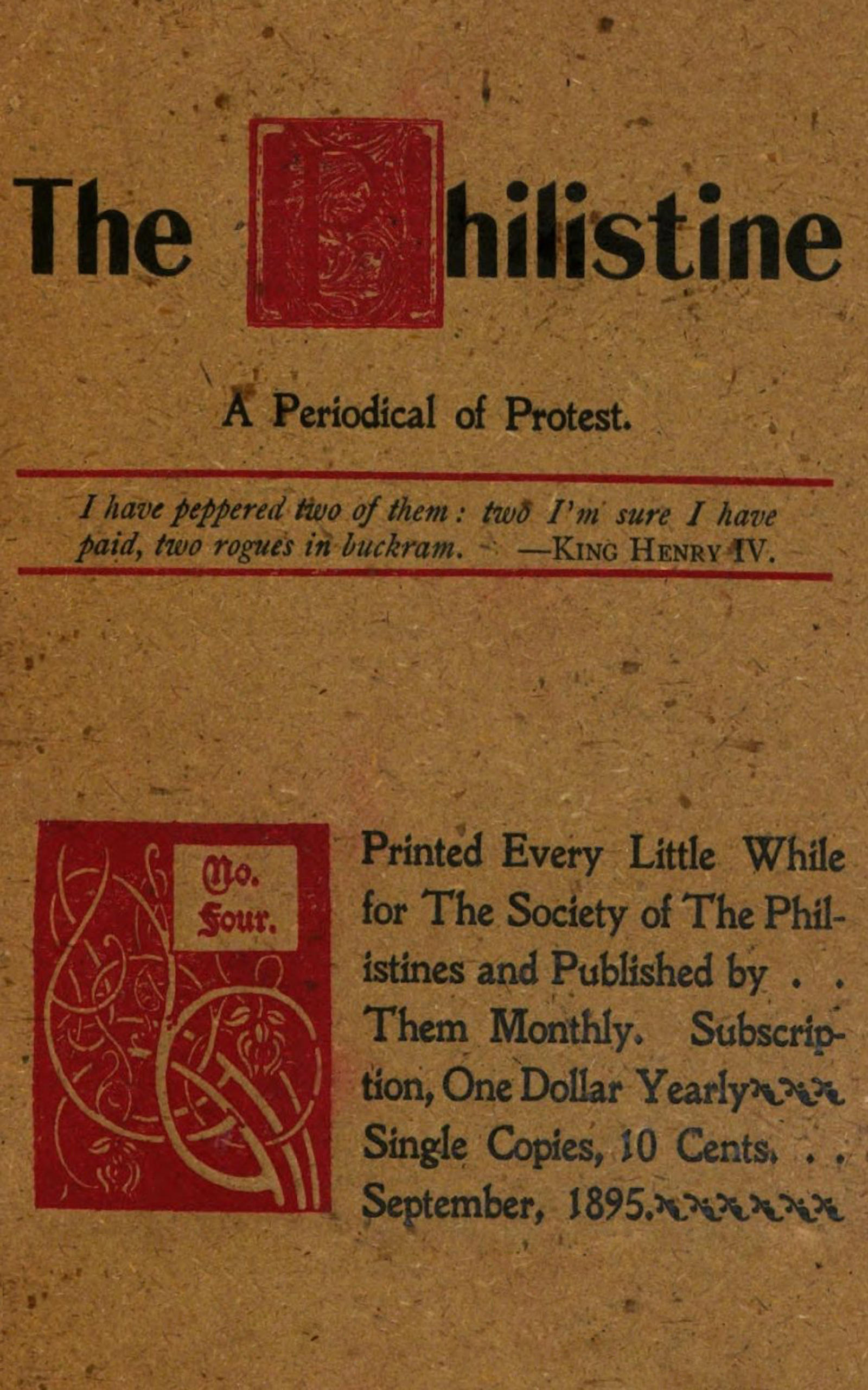 The Philistine The Philistine