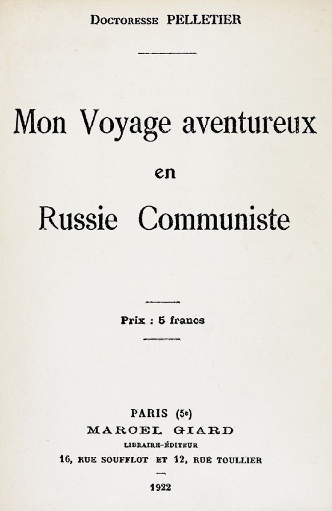 Mon voyage aventureux en Russie communiste Mon voyage aventureux en Russie communiste