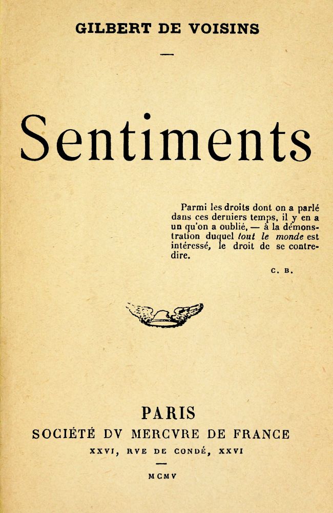 Sentiments Sentiments