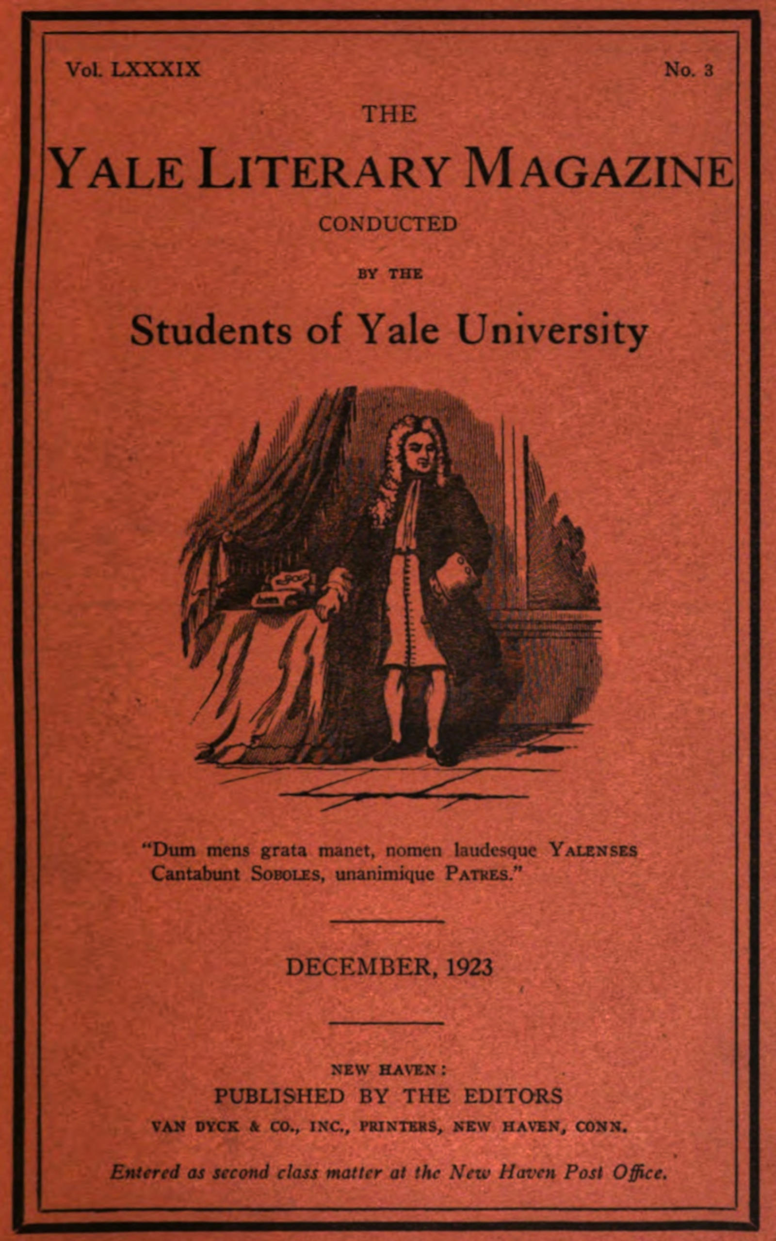 The Yale literary magazine (Vol. LXXXIX, No. 3, December 1923) The Yale literary magazine (Vol. LXXXIX, No. 3, December 1923)