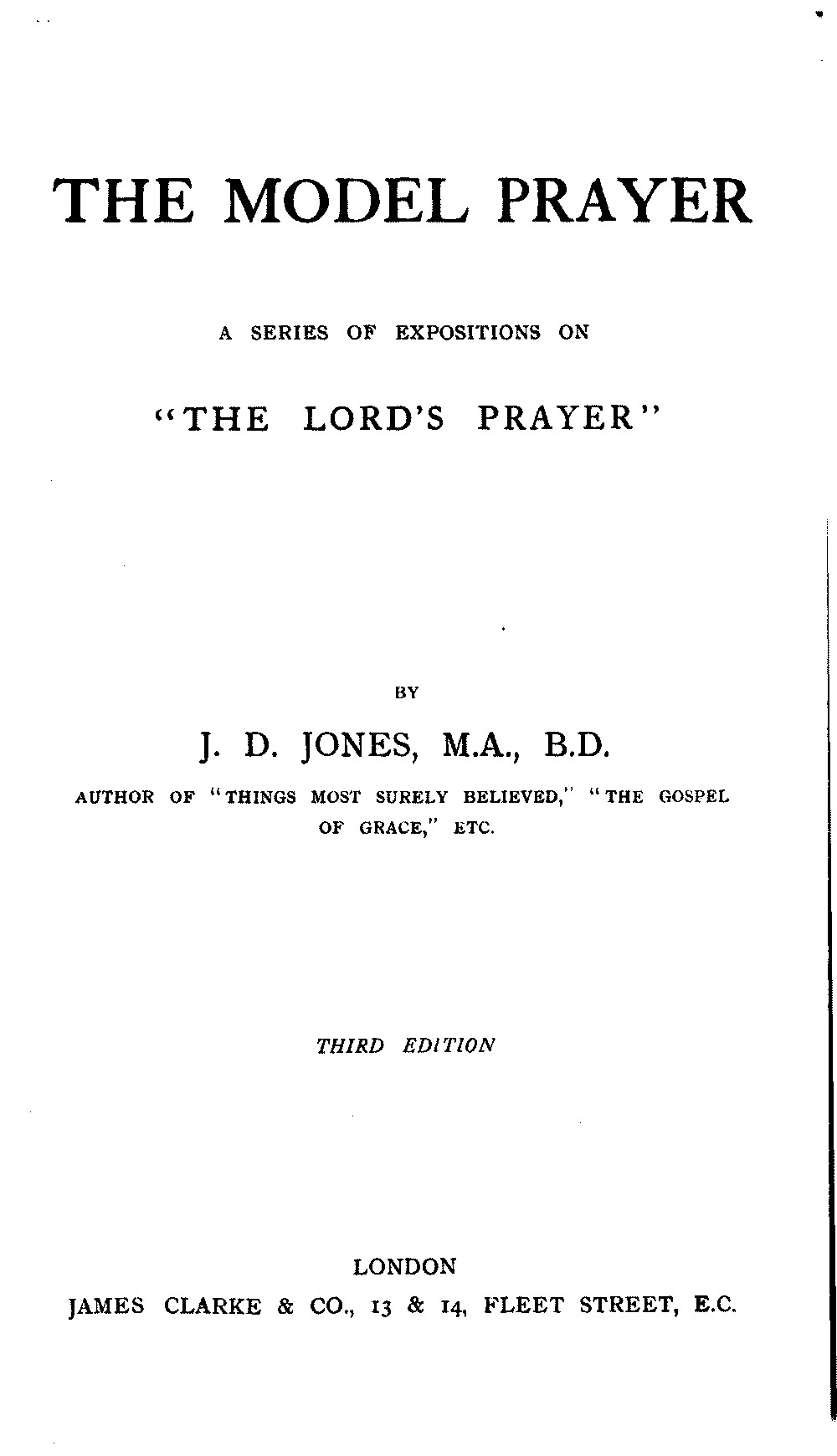 The model prayer The model prayer