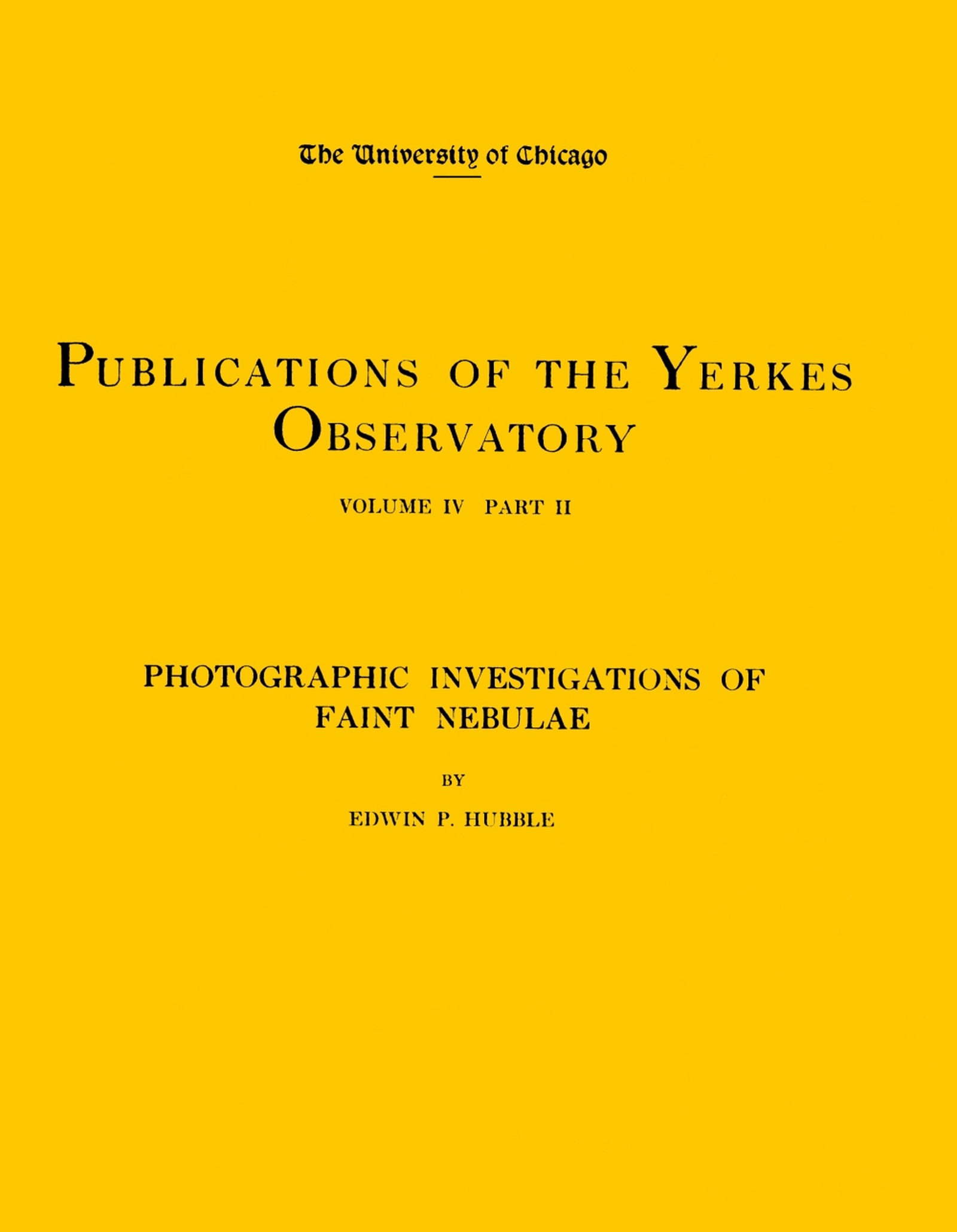 Photographic investigations of faint nebulae
