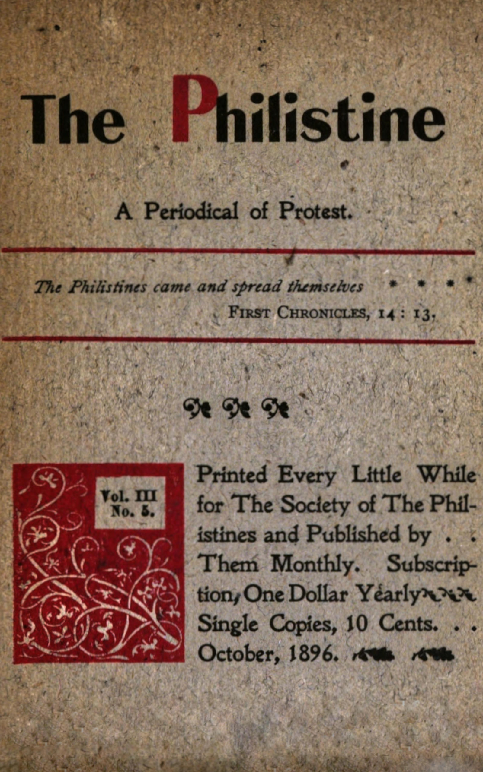 The Philistine The Philistine